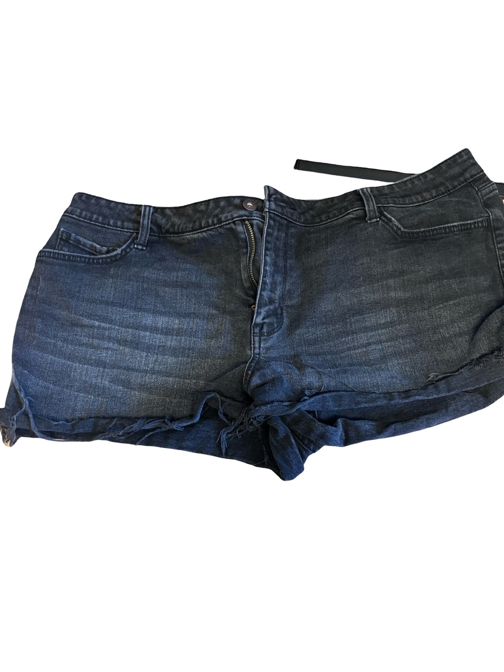 Arizona black Wash Denim Women’s Shorts - Casual Frayed Hem